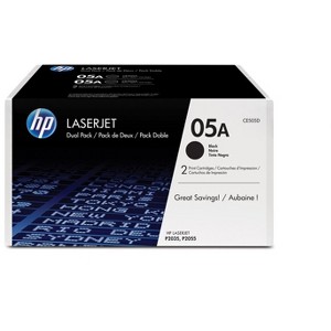 HP Inc. 05A 2-pack Black Original LaserJet Toner Cartridges, Per cartridge: ~2,300 - 1 of 4