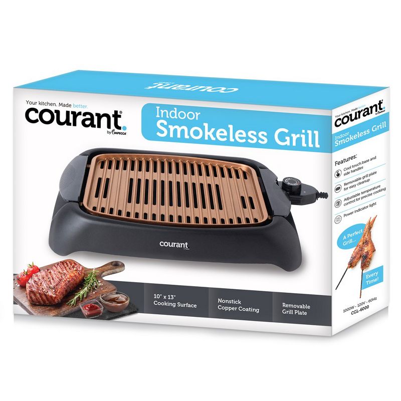 Courant Indoor Smokeless Grill with Copper Coat, 5 of 6