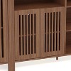 3pcs Entertainment Center with TV Stand & Bookshelves, 2pcs Bookcase Set or Single TV Stand for 70" TVs, for Living Room, Farmhouse Modern Style - 4 of 4