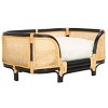 Timo Rattan Pet Bed W/ Cushion - PET1800 - Beige/Natural - Safavieh Pets - 3 of 4