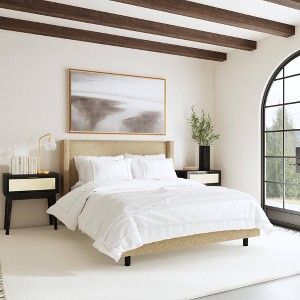 Austin Wingback Bed Cozy Faux Shearling - Threshold™ - 1 of 4
