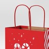5ct Snowflakes and Candy Canes Cub Christmas Gift Bags - Wondershop™ - 4 of 4
