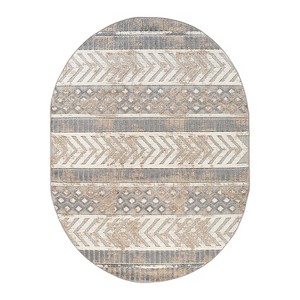World Rug Gallery Distressed Geometric Indoor/Outdoor Area Rug - 1 of 4