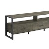 Sapphtopaz Modern TV Stand for TVs Up to 80" with 3 Storage Drawers Media Entertainment Center with Open Shelves & Metal Legs for Living Room - 2 of 4