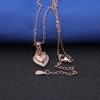 Ginger Lyne Collection CZ Amanda Champagne Heart Necklace for Women - 2 of 4