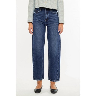 Women's High Rise Slim Barrel Jeans - KanCan