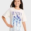 Girls' KPop Demon Hunters Huntrix Mantra Front and Back Graphic Short Sleeve T-Shirt - Ivory - 2 of 4
