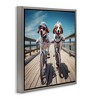 Stupell Industries Coastal Bicycle Dogs, 18" x 18" - 3 of 4