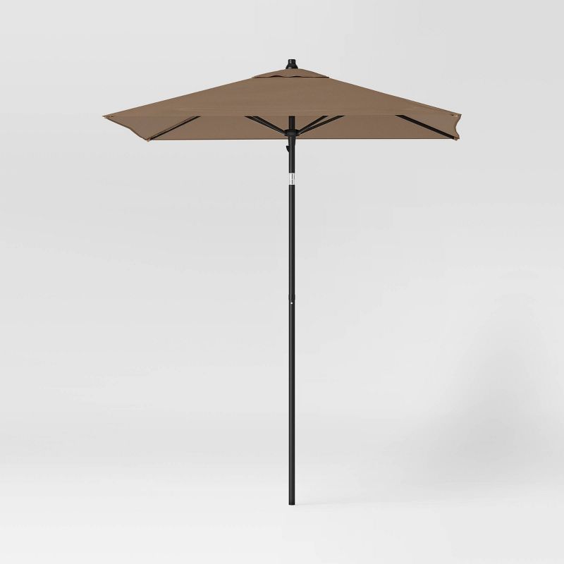 6' Square Outdoor Patio Market Umbrella with Black Pole - Threshold™, 1 of 8
