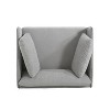 NicBex Vintage Modern Comfortable Lounge Accent Chair with Solid Wood Frame and Steel Legs for Living Room, Bedroom - 4 of 4