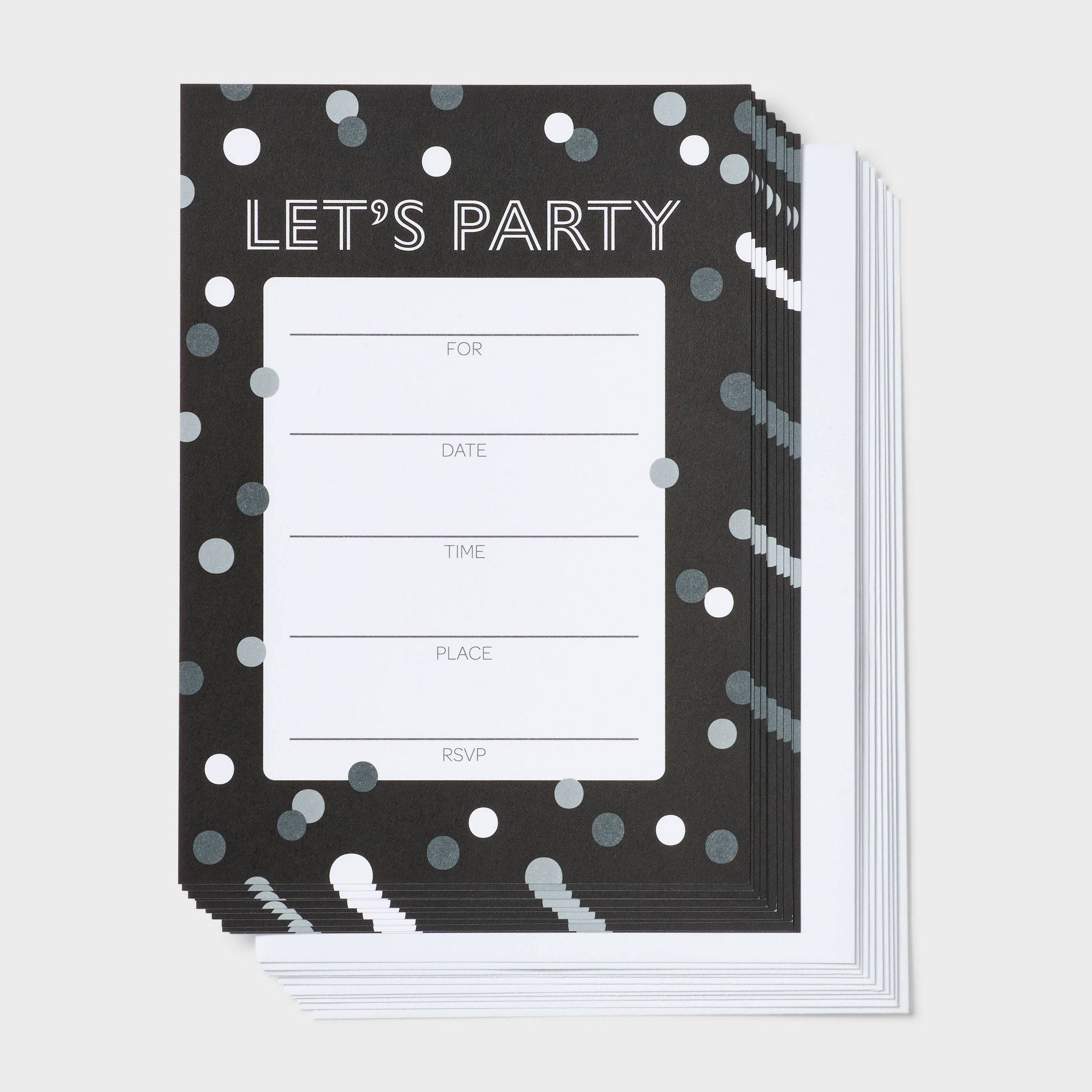 10ct Invitation Lets Party - Spritz™
