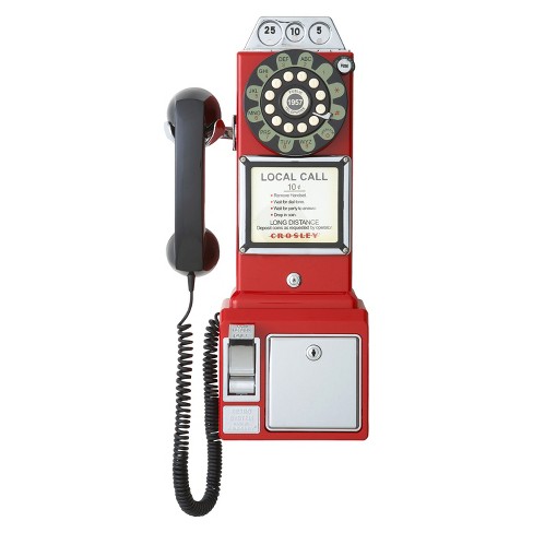 Crosley 1950 S Pay Phone Red Cr56 Re Target