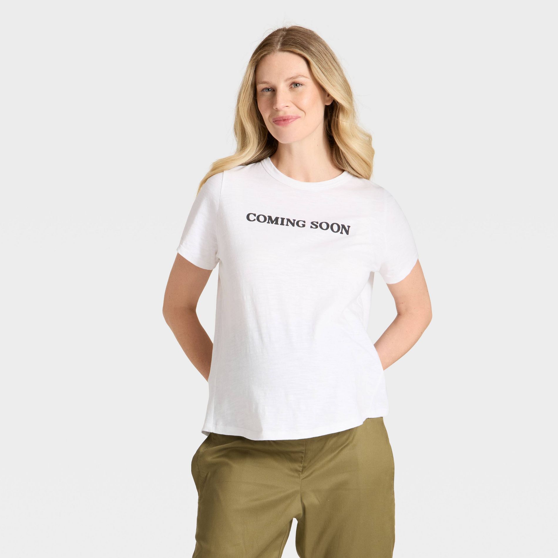 Short Sleeve Graphic Maternity T-Shirt - Isabel Maternity by Ingrid & Isabel™ White L