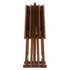 5pc Alex Snack Table Set Walnut Brown - Winsome: Solid Wood, Foldable, Storage Stand Included - image 4 of 4