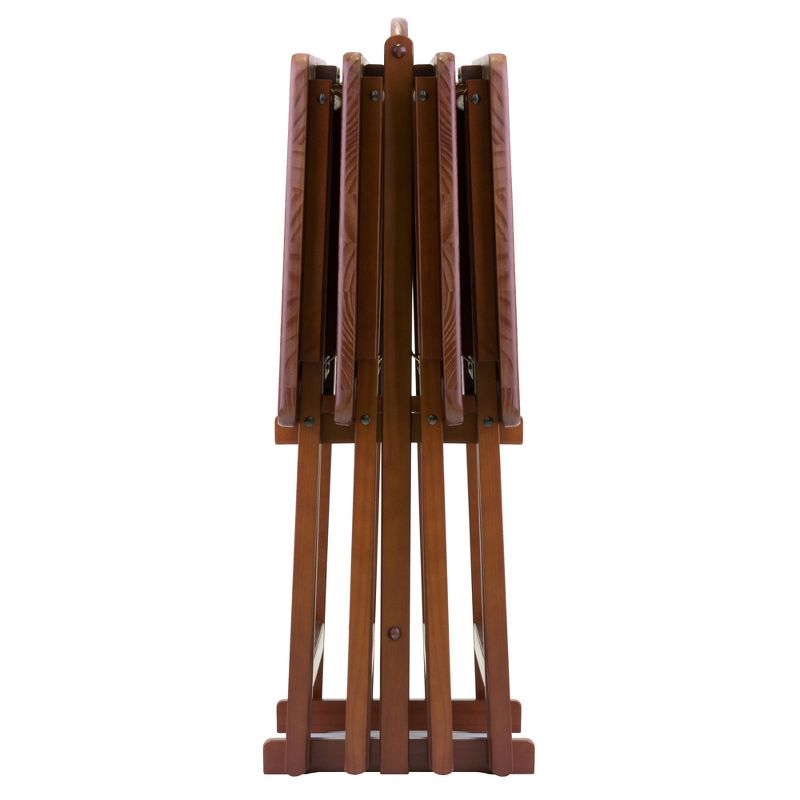 5pc Alex Snack Table Set Walnut Brown - Winsome, 5 of 11