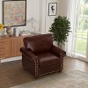 NicBex 35.83 Inch Modern Faux Leather Single Sofa with Wood Legs for Living Room,Office,Apartment - 2 of 4