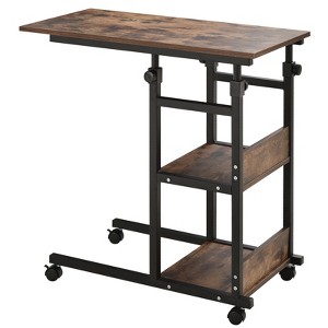 SEVOBAL Utility Storage Carts Mobile Side Table Carrito Organizador Con Ruedas for Living Room and Bedroom, Brown, 1.5"*15.75"*32.25" - 1 of 4