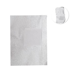 Unique Bargains Women's Convenient Nail Art Tools Nail Polish Remover Foil Silver Tone 100pcs - 1 of 4