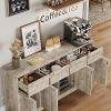 CuisinSmart Sideboard Buffet Cabinet with Drawers, Large Coffee Cabinet with Storage, Modern Wood Buffet Cabinet for Kitchen Dining Room - 3 of 4