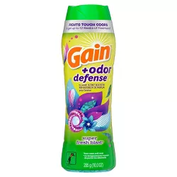 Gain + Odor Defense Super Fresh Blast Scent HE Compatible In-Wash Scent Booster - 10 fl oz