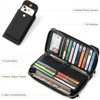 FATMOON Small Cell Phone Crossbody Bag Purse Mini shoulder phone bag, PU Leather Wallet Purse for Women, Black - 4 of 4
