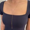 Adornia 14k Gold Plated Crystal Y Lariat Necklace - 2 of 4