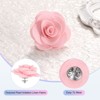 Unique Bargains Silk Alloy Camellia Flower Brooch Lapel Pin for Men Women Suit 2 x 1.3 inch 1 Pc - 2 of 4