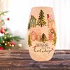 Stony Creek 7.0 Inch Home For The Holidays Pre-Lit Vase Christmas Lighted Glass Accent , Christmas Decor Medium Houses Cardinals (1PC) - 2 of 4