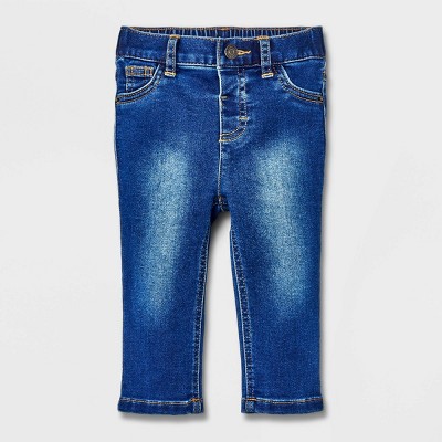 Image of Baby Boys' Casual Tapered Jeans - Cat & Jack™ Medium Wash 3-6M