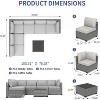 Outdoor Patio Furniture Set, PE Wicker Sectional Sofa Set with Cushions and Coffee Table, All-Weather Patio Conversation Set - 2 of 4