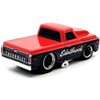 1972 Chevrolet C-10 Pickup Truck Red and Black "Edelbrock" 1/64 Diecast Model Car by Muscle Machines - 2 of 3