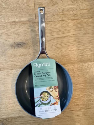 Nutrichef 8” Fry Pan With Lid - Small Skillet Nonstick Frying Pan With  Golden Titanium Coated Silicone Handle, Ceramic Coating : Target