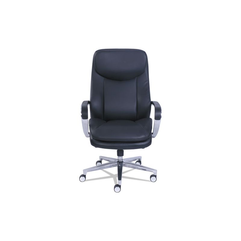 La-Z-Boy Commercial 2000 High-Back Executive Chair, Supports Up to 300 lb, 20.25" to 23.25" Seat Height, Black Seat/Back, Silver Base, 2 of 8