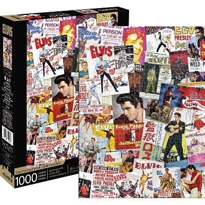 NMR Distribution Elvis Presley Movie Poster Collage 1000 Piece Jigsaw Puzzle