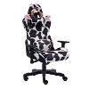 Vynxaria TS85 COW Print LUXX Series Gaming Chair - Stylish Brown & White Comfort - 2 of 4