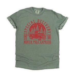 Simply Sage Market Women's Special Delivery Short Sleeve Garment Dyed Tee - 1 of 2