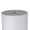 Metal Table Lamp Comes with Various Base Styles and a Hemp Lampshade for Modern Bedside Tables Desks Living Rooms - 4 of 4