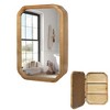 PAGED Stylish Bathroom Mirror, LED Vanity Mirror, Dimmable Anti-Fog Makeup Mirror with Gunmetal Gray Frame for Bathroom - 2 of 4