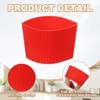 Unique Bargains Silicone Protective Heat Resistant Non Slip Coffee Cup Sleeve 6 Pcs - 3 of 4