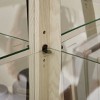 Okak Corner Cabinet, Curio Cabinet with Glass Doors and Shelves, Corner Display Case for Living Room - 4 of 4