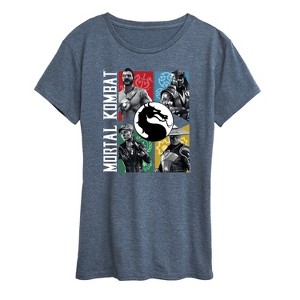 Women's - Mortal Kombat - Character Grid Short Sleeve Graphic T-Shirt - 1 of 4
