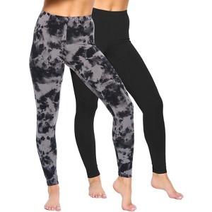 Felina Womens Velvety Super Soft Lightweight Leggings, 2-Pack Yoga Pants - 1 of 1