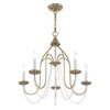 Livex Lighting Alessia 5 - Light Chandelier in  Antique Brass - 3 of 4