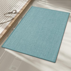 BAGOKIE Non-Slip Bath Mat Super Absorbent & Quick Dry Bathroom Rug - 1 of 4