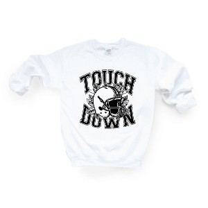 Simply Sage Market Women's Graphic Sweatshirt Touchdown Helmet - 1 of 2