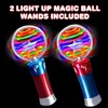 ArtCreativity 7.5" Light Up Magic Ball Toy Wands for Kids (Set of 2) - 2 of 4