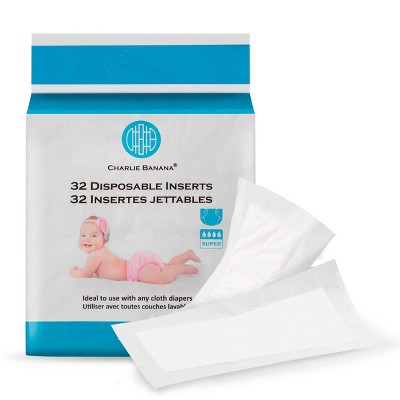 Image of Charlie Banana Disposable Inserts for Cloth Diapers - 32ct