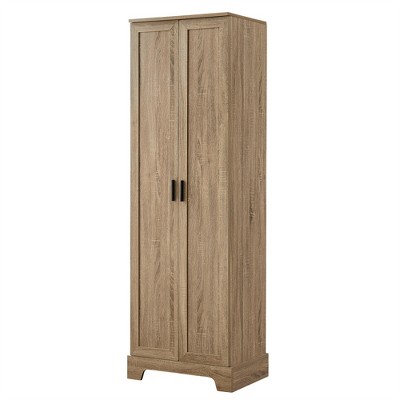 XINGHANZHENXUAN Storage Cabinet with Two Doors for Bathroom, Office, Adjustable Shelf, MDF Board