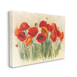 Stupell Industries Red Poppy Florals Soft Green Meadow Grass - 1 of 4