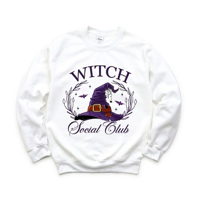 Simply Sage Market Women's Graphic Sweatshirt Witch Social Club Purple Hat